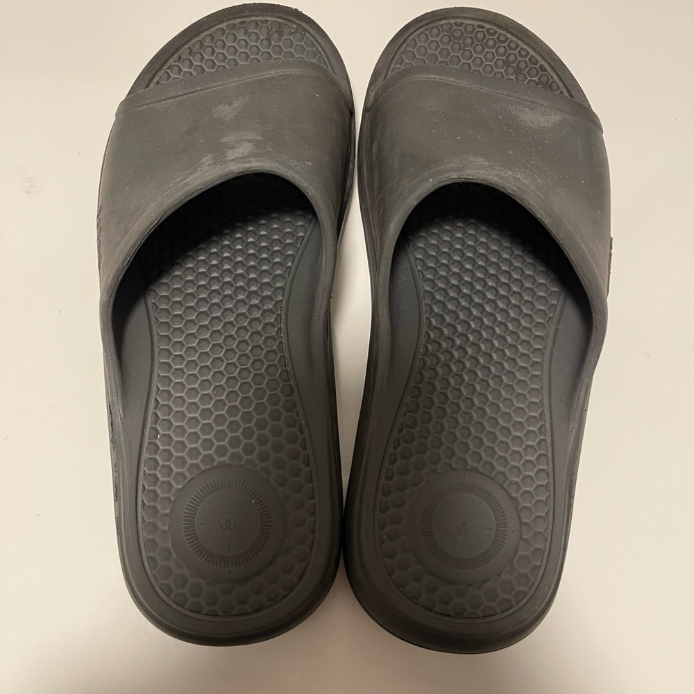 Gray Totes Slide Sandals